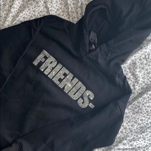 - - - VLONE Friends Swarovski Crystal hoodie